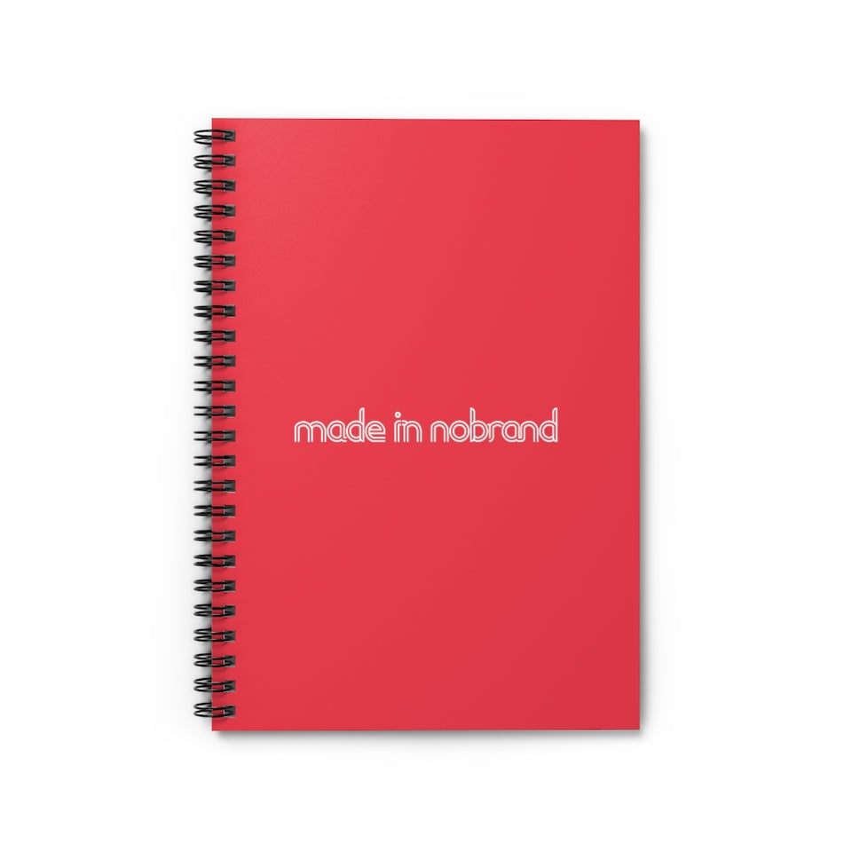 Made In Nobrand Spiral Notebook - Red