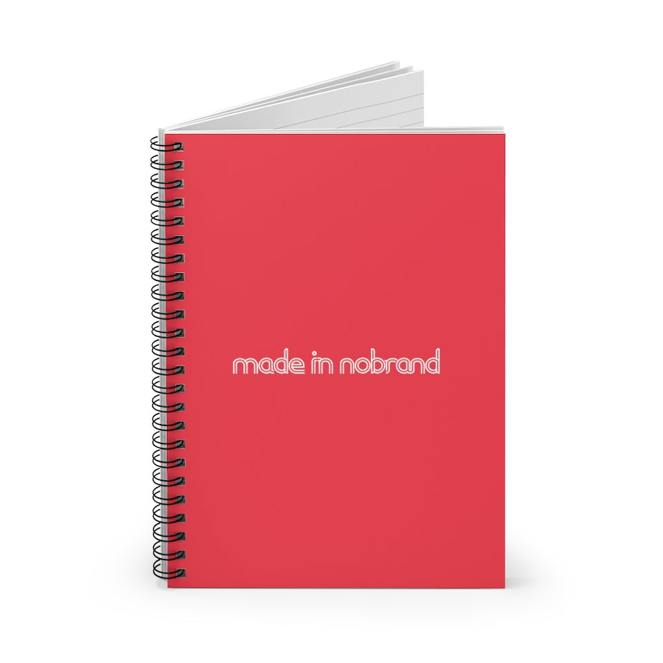 Made In Nobrand Spiral Notebook - Red