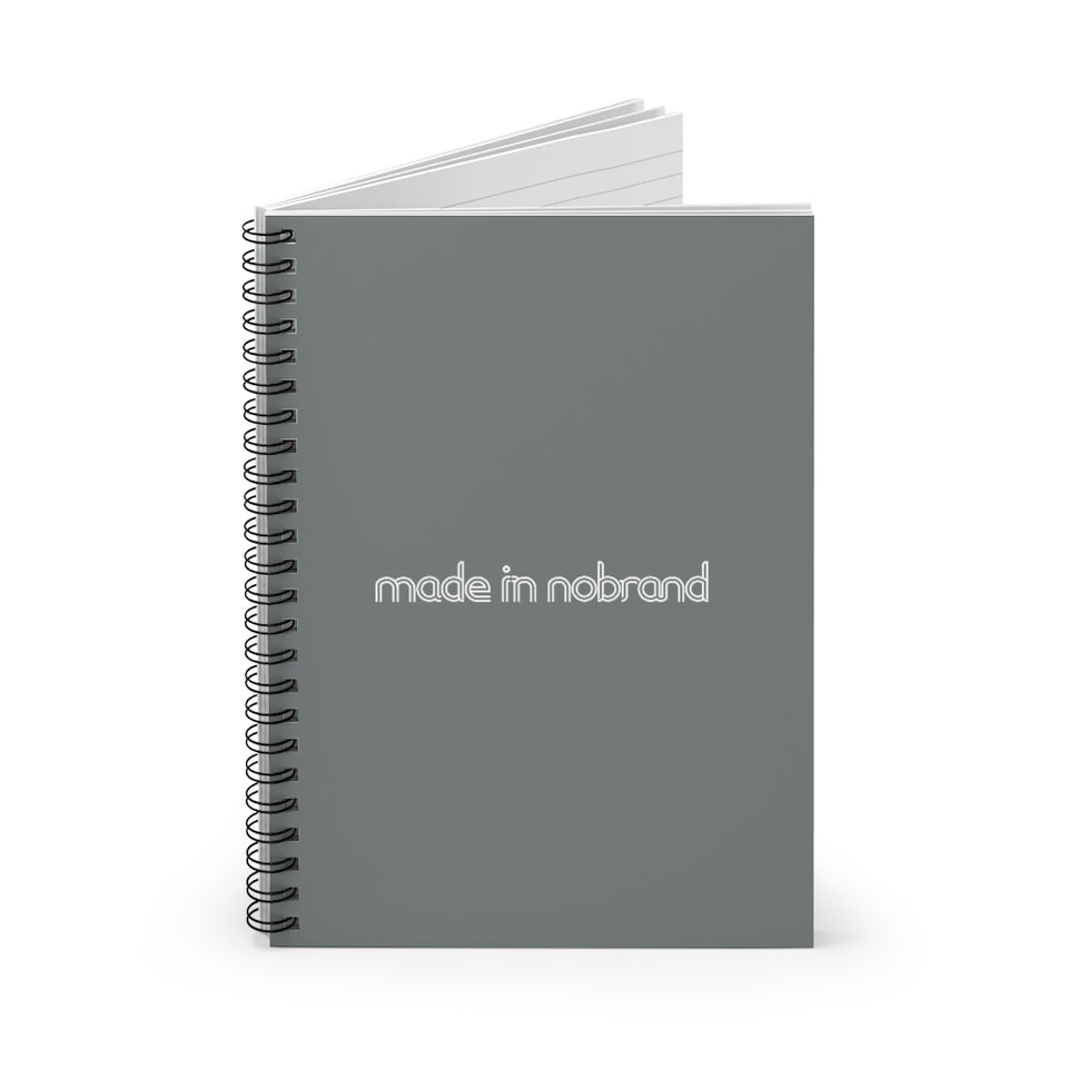 Made In Nobrand Spiral Notebook - dark grey