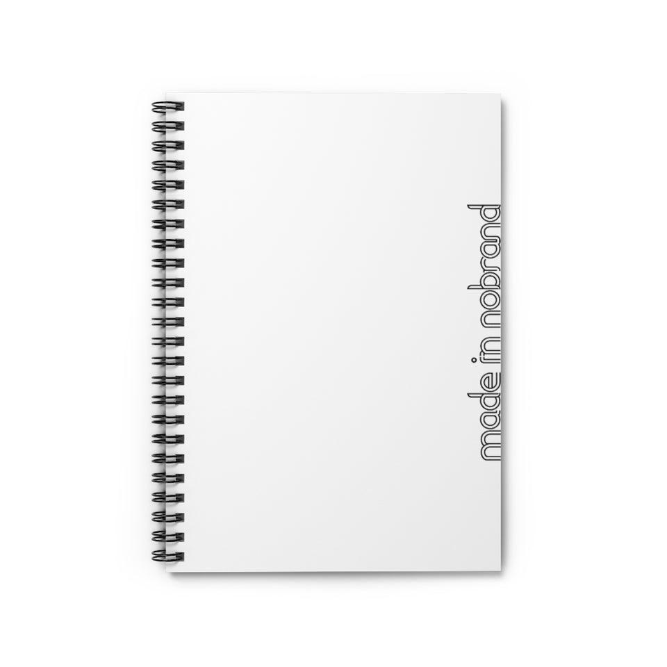 Made In Nobrand Spiral Notebook - White v2